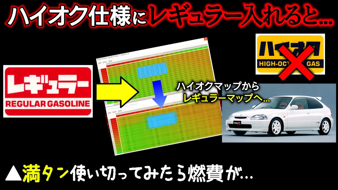 【節約?】ハイオク車にレギュラーぶち込みについて
