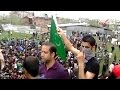 Pakistani flag raised at rally held by Kashmiri.