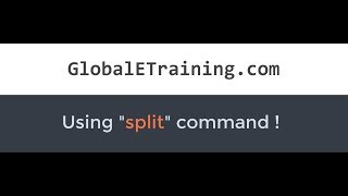 Splitting files in Linux using the "split" command