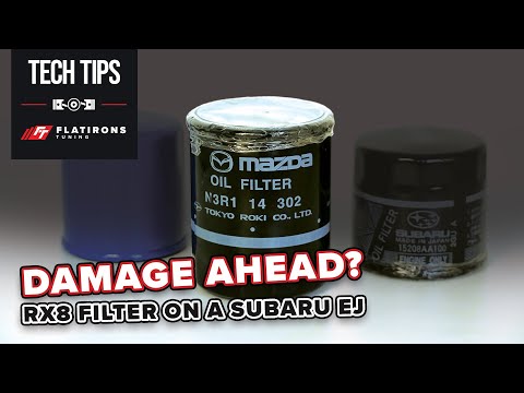 An RX8 Oil filter on your Subaru?