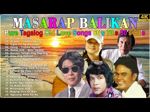 Tagalog Pinoy Old Love Songs ~ Willy Garte, Roel Cortez, Asin, Freddie Aguilar Greatest Hits