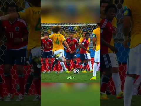 Iconic World cup goals 🥶 | David Luiz 🇧🇷 #shorts #football