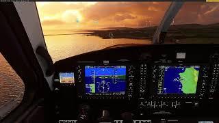 Isle of Man ILS Approach, Kodiak 100