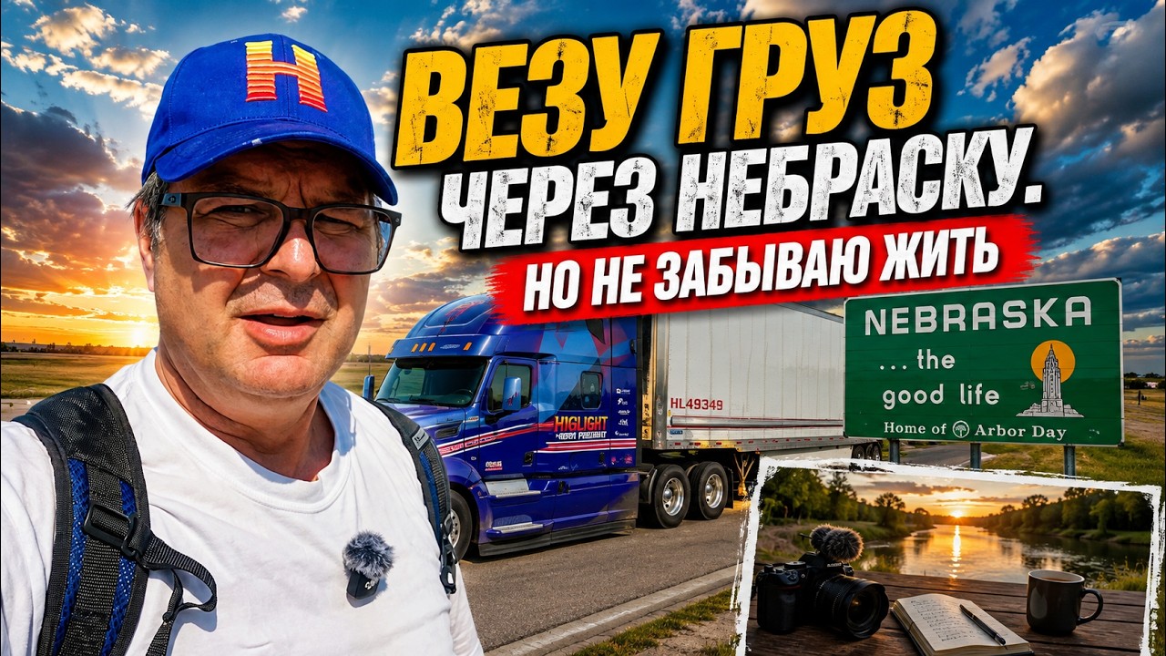 Дорогой груз через Небраску. Но дальнобой — это не только работа!!!