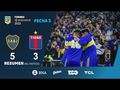 #TorneoBinance | Fecha 3 | resumen de Boca - Tigre