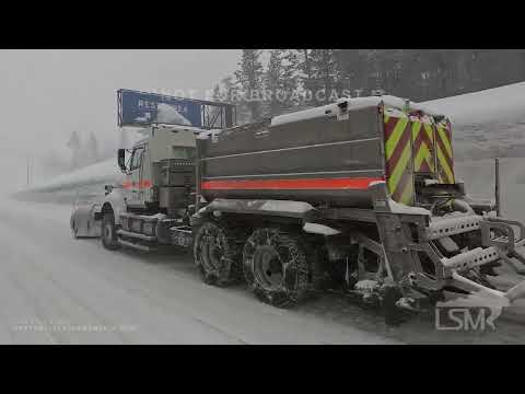 3-28-23 Donner Pass, CA-Travel Chaos begins as winter storm impacts area