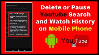 How to Delete or Pause Youtube Search History and Watch History on Mobile Phone 2020