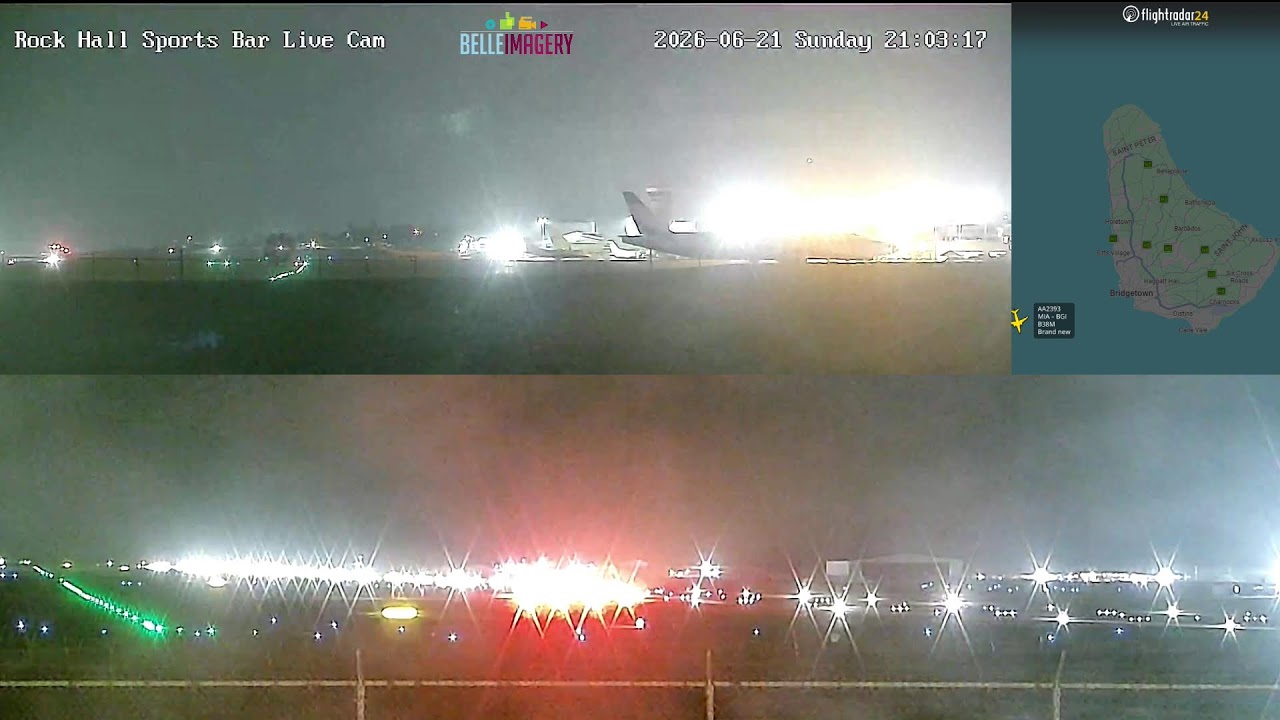 Live webcam view of Grantley Adams Airport Watch