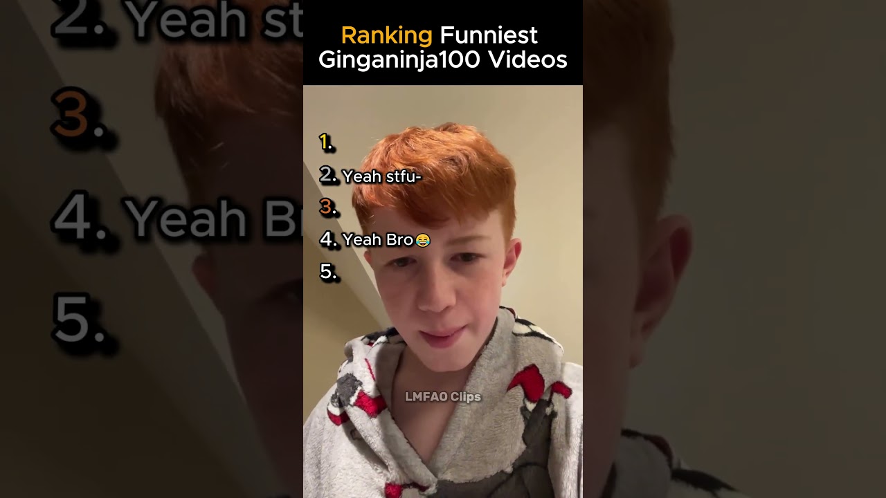 Top 5 The Funniest Ginganinja100 Videos😂😭 #shorts #memes #funny #memesdaily