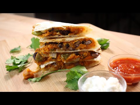 Sweet Potato and Black Bean Quesadilla | It's Only Food w/ Chef John Politte
