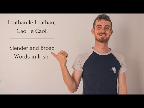 Irish Grammar Explained: Leathan le Leathan, Caol le Caol