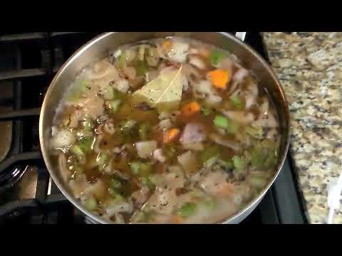 beef rib bones and navy bean stew
