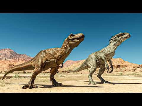 4 Most Powerful Fight DINOSAURS BATTLE (Free For All) - Jurassic World Evolution 3