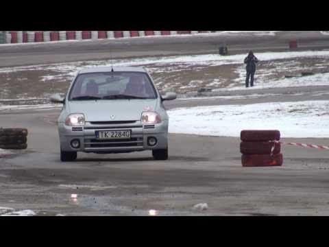 Michał Aniołek Renault Clio Sport - SuperOES II Runda Tor Kielce 26-02-2011