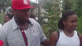 Curtis &quot;50 Cent&quot; Jackson @ 50 Cent Community Garden in Baisley Park, Jamaica, Queens, NY