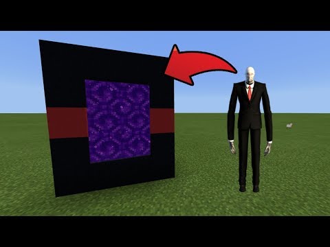 How To Make a Portal to the Slenderman Dimension in MCPE (Minecraft PE)