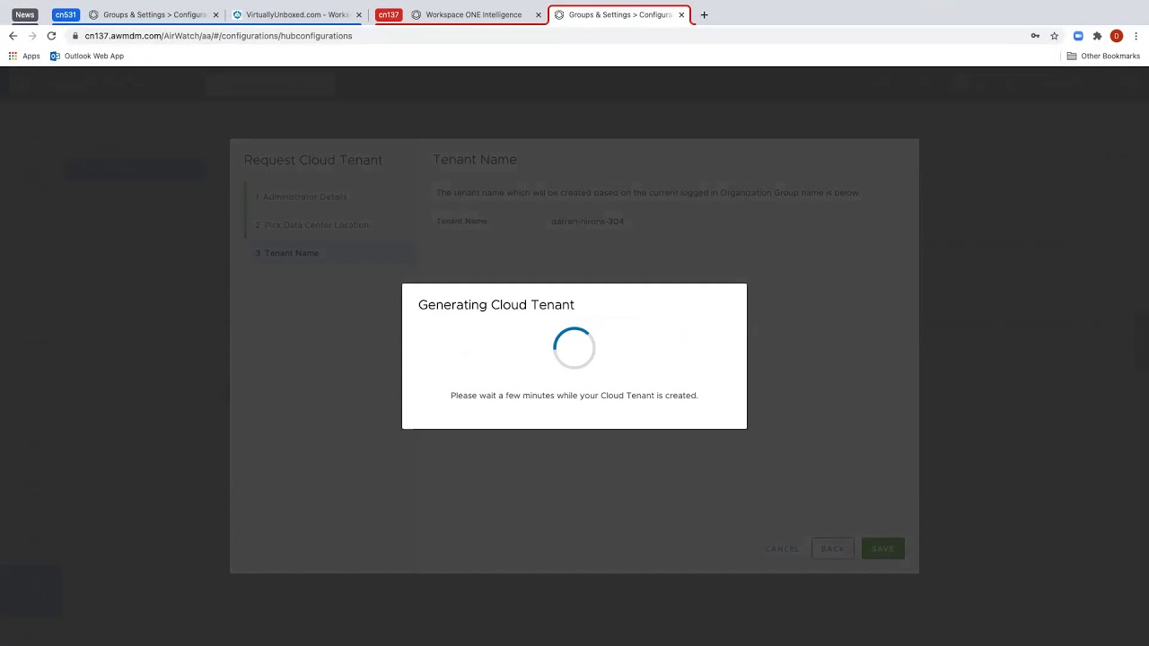 Workspace ONE UEM and Workspace ONE Access Integration for Hub Services