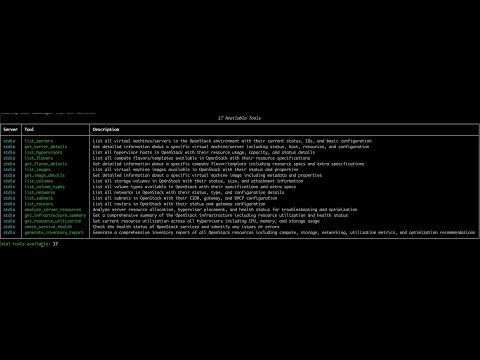 OpenStack MCP Server Demo