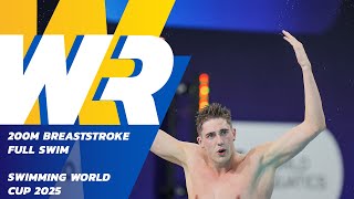 Download lagu Under 2 Minutes! Caspar Corbeau’s 200m Breaststroke World Record 😱 | Swimming World Cup 2025 mp3