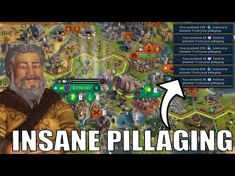 Civ 6 | Pillage Economy Is INSANE - True Mongol Engaged!!! #5 (Deity TSL Mongolia Civilization 6)