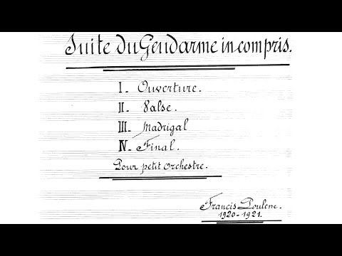 [Score] Poulenc - Le gendarme incompris (suite), FP 20b