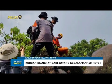 POLRES BONDOWOSO &amp; TIM SAR EVAKUASI PENDAKI JATUH DI GUNUNG SAENG