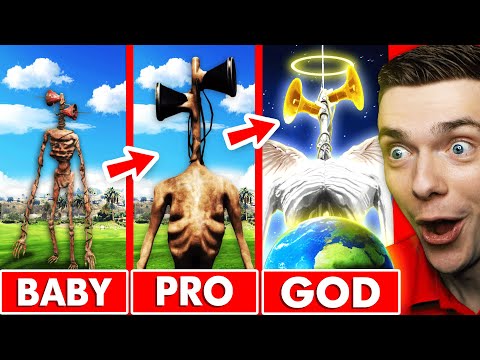 Upgrading BABY SIREN HEAD Into GOD SIREN HEAD In GTA 5 (Mods)