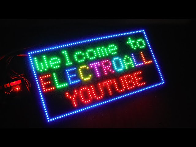 Vídeo relacionado con Plyisty Panel de Matriz de LED RGB 64 X 32, Resolución de 2048 Puntos, Paso de 3 Mm, Mostar Texto de Permite, A Do Color, Brello