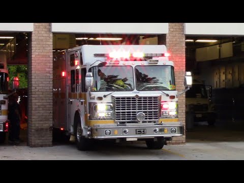 Montgomery County Rescue Squad 741, Ambulance 741 Delta, and Ambulance 741 Charlie Responding