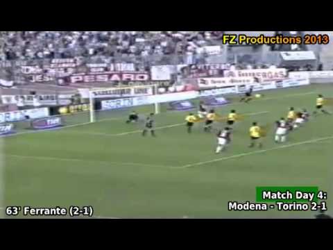 Serie A 2002-2003, day 4: Modena - Torino 2-1 (Ferrante goal)
