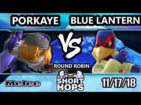 SH 2 SSBM -  Porkaye (Sheik) Vs.  Blue Lantern (Falco) - Smash Melee Round Robin