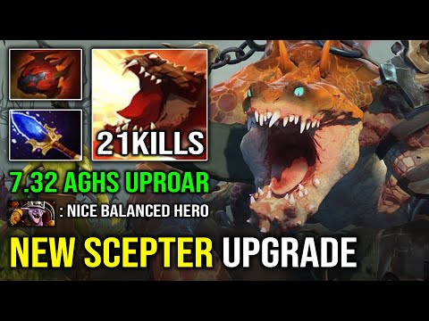 NEW Scepter 7.32 Uproar Primal Beast 1v5 Hard Carry Insane Onslaught DPS Dota 2
