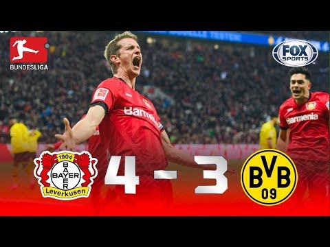 VIRADA HERÓICA! Melhores momentos de Bayer Leverkusen 4 x 3 Borussia Dortmund