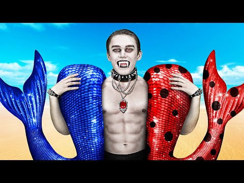The Ugly Mermaid Becomes a Vampire! Amazing Beauty Tips and Tricks
