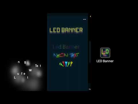 Multi LED Banner: Glow Sticks Video