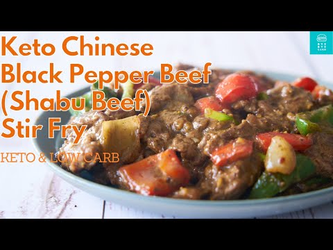Keto Chinese Black Pepper Beef (Shabu Beef) Stir Fry recipe| Keto & Low carb