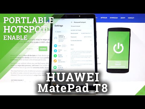 How to Activate Portable Hotspot in Huawei MatePad T8 - Share Wi-Fi