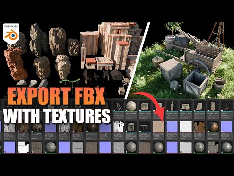 How To Export FBX With Textures in Blender
