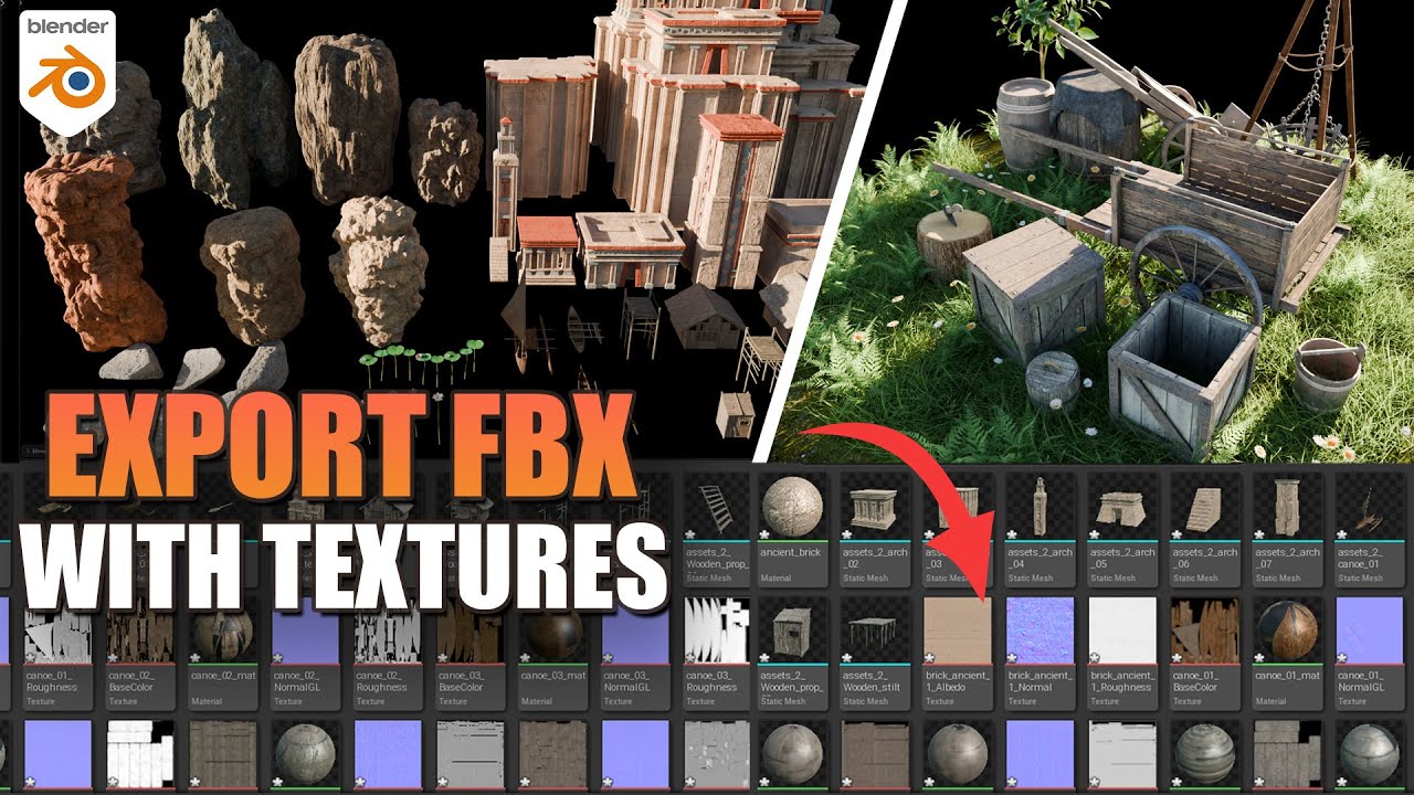 How To Export FBX With Textures in Blender