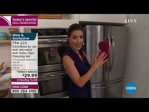 CleanBoss by Joy AntiMicrobial AntiOdor 25piece Cleaning...