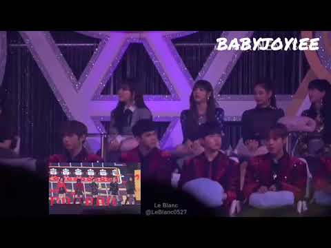 180110 Wanna One & Blackpink reaction to Red velvet - Rookie at GDA