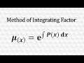 Method of Integrating Factor