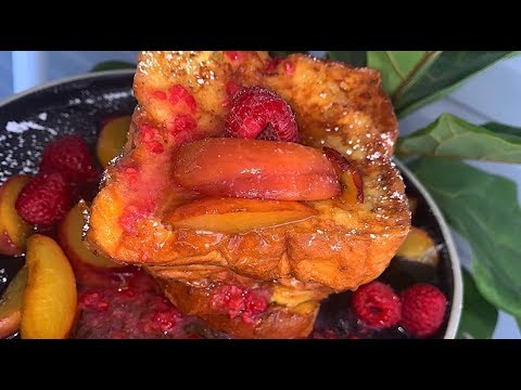 Raspberry French Toast- How to make French Toast - Lets Eat Cuisine