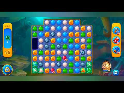 фишдом 2022  #  10813 уровень - прохождение без бустеров # Fishdom,   10813  level - no Boosters.