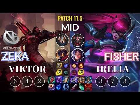 VG Zeka Viktor vs Fisher Irelia Mid - KR Patch 11.5