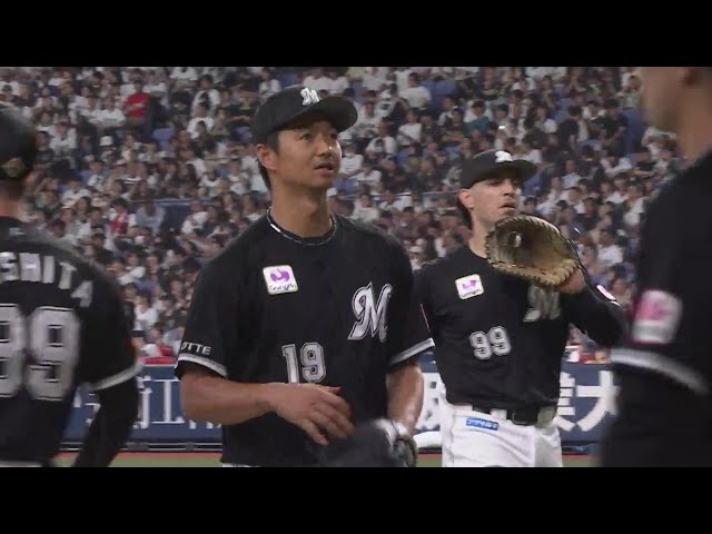 【5回裏】今季3勝目!! マリーンズ・唐川侑己 5回1失点と安定したピッチングを見せる!!  2024年9月10日 オリックス・バファローズ 対 千葉ロッテマリーンズ
