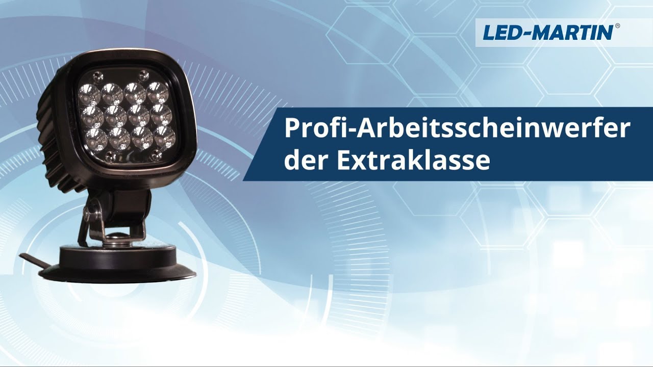 LED Arbeitsscheinwerfer 45W mit Scheibenheizung, 12-24V