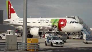 preview picture of video 'Aeroporto de Lisboa assistência em terra terminal 2 Lisbon airport groundforce'