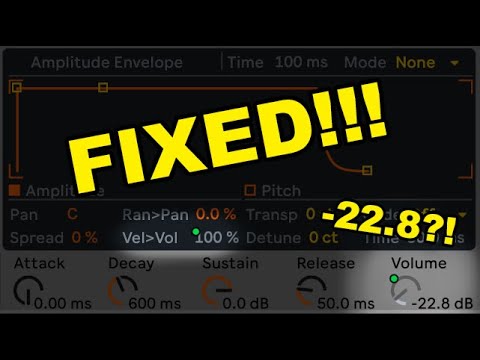 Clint Moody - Ableton Tutorial 03: SAMPLER VELOCITY FIX