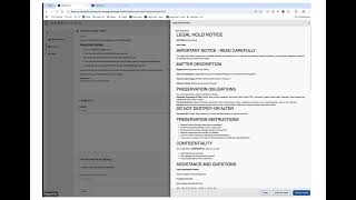 3-Minute CaseFusion Legal Hold Notification Demo
